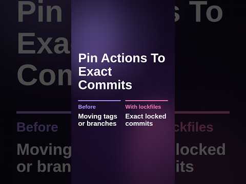 GitHub Actions Lockfiles and Five More Tech Updates