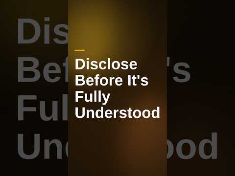 AI Misalignment: Why Disclose Before Every Answer Is Known?